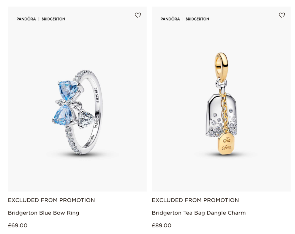 PANDORA公式ジュエリーの画像